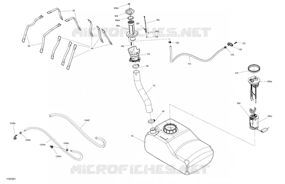 MOTOR - BENZINTANK 