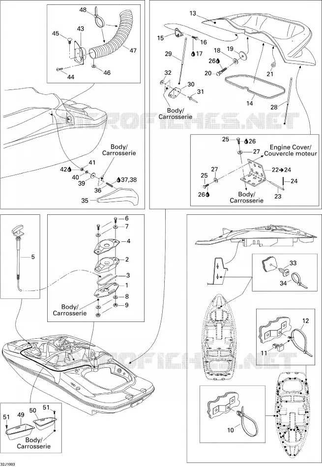 Motorraum und Zubehör