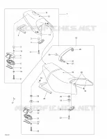 Sitz- und MotorabdAsiento y cubierta del motoreckung