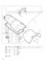 Sitz- und MotorabdAsiento y cubierta del motoreckung