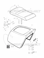 Motorabdeckung und Sitz