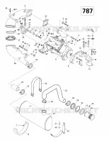Motorunterstützung und Schalldämpfer