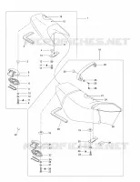 Sitz hinten und vorne (Motorabdeckung)