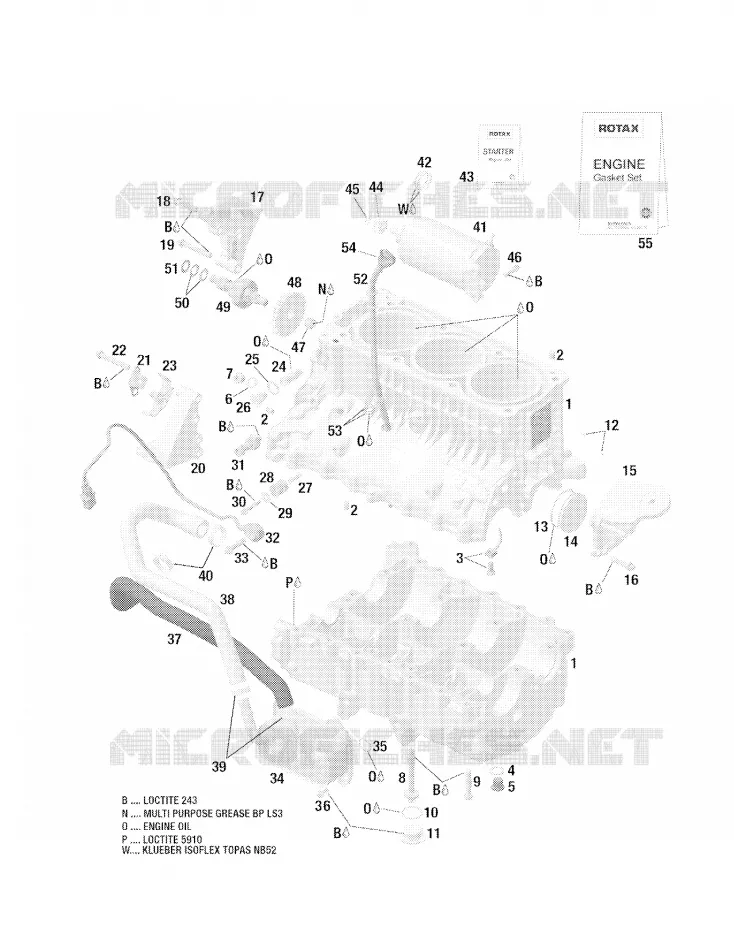 Motor- und MOTORAUFHANGUNG