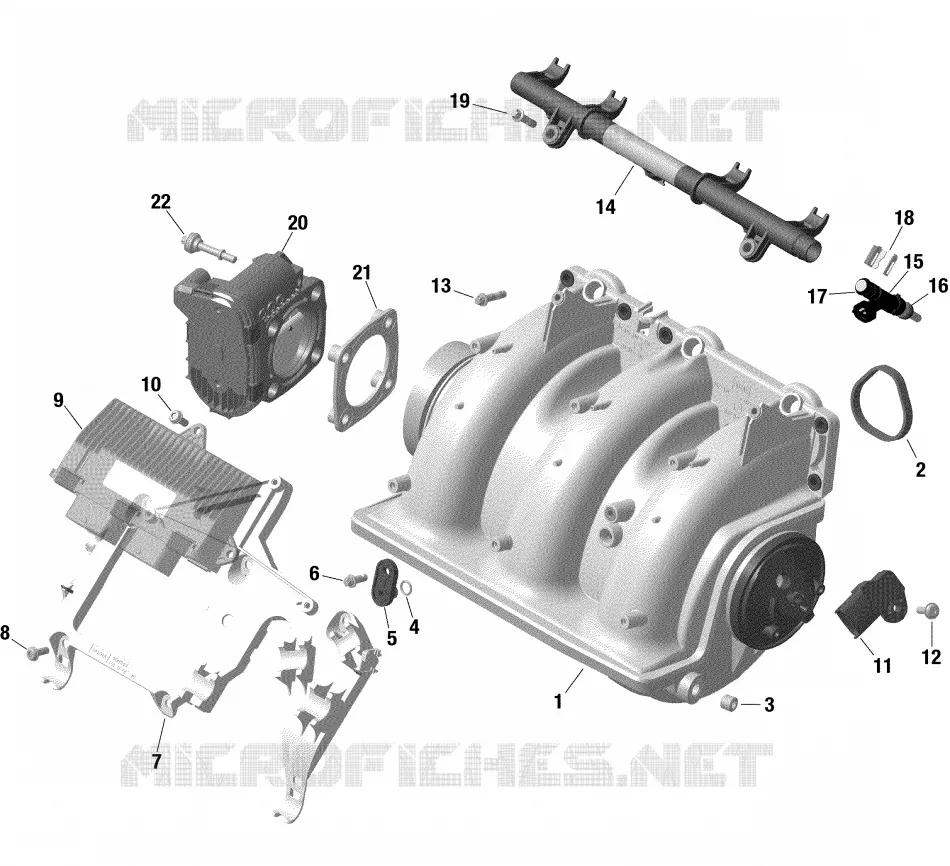 Motor - Ansaugkrümmer