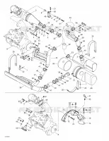 Motorunterstützung und Schalldämpfer