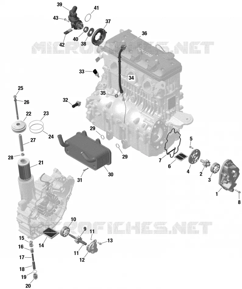 01- ROTAX - LUBRIFICATION DU MOTEUR