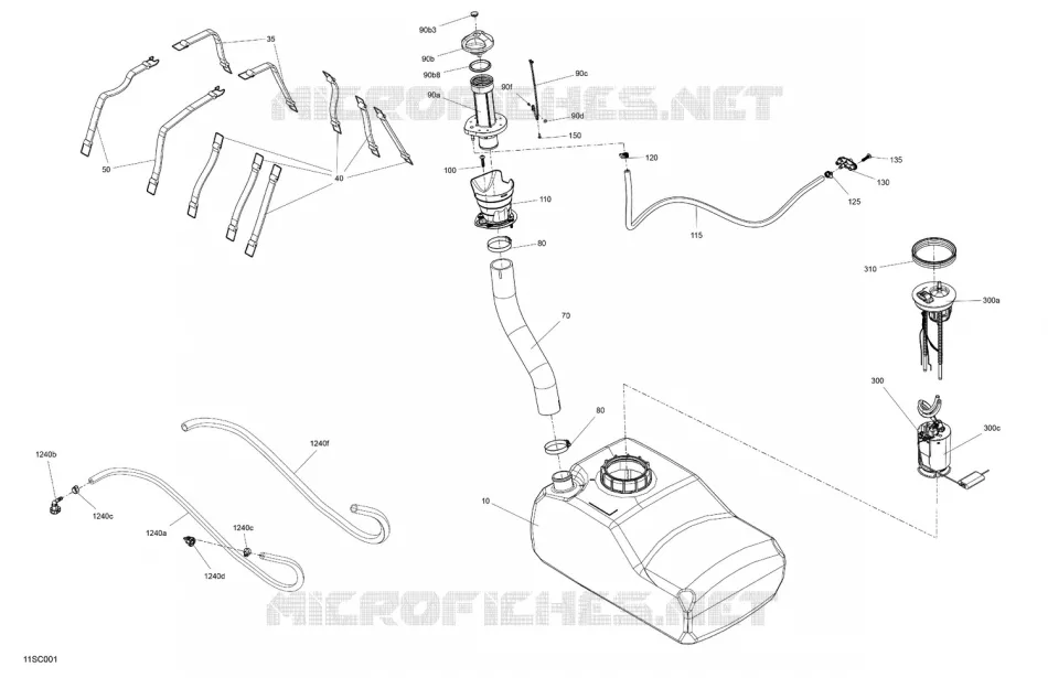 MOTOR - BENZINTANK 