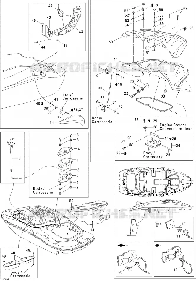 Motorraum und Zubehör