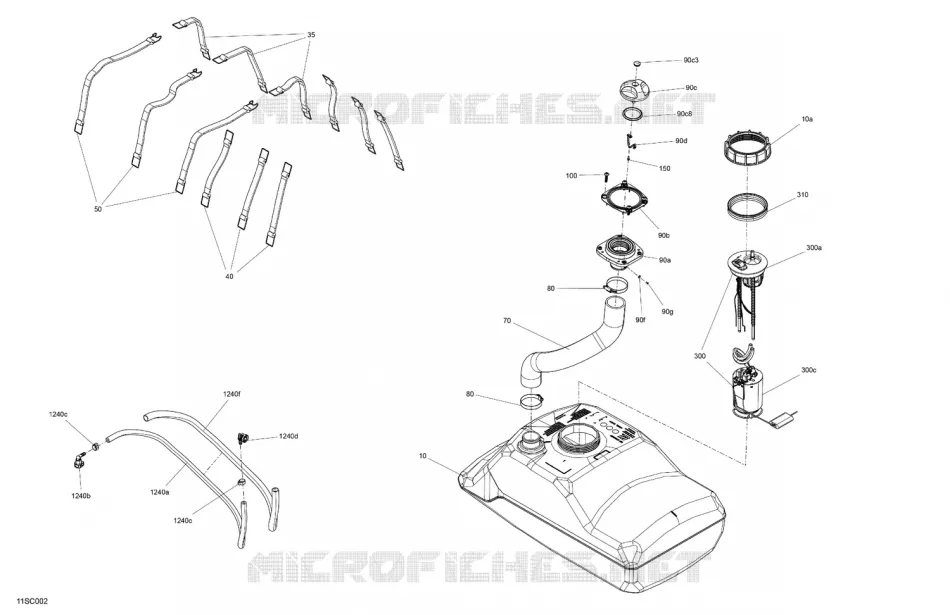 MOTOR - BENZINTANK 