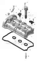 01- ROTAX - COUVERCLE DE SOUPAPES - SPARK