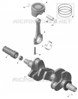 01- ROTAX - VILEBREQUIN ET PISTONS