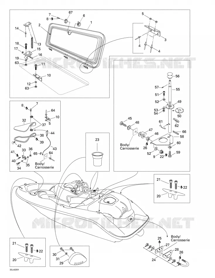 Zentralabdeckung und Zubehör