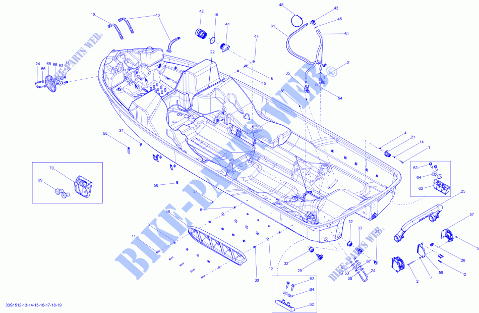 KAROSSERIE für Sea-Doo GTI 130 2015