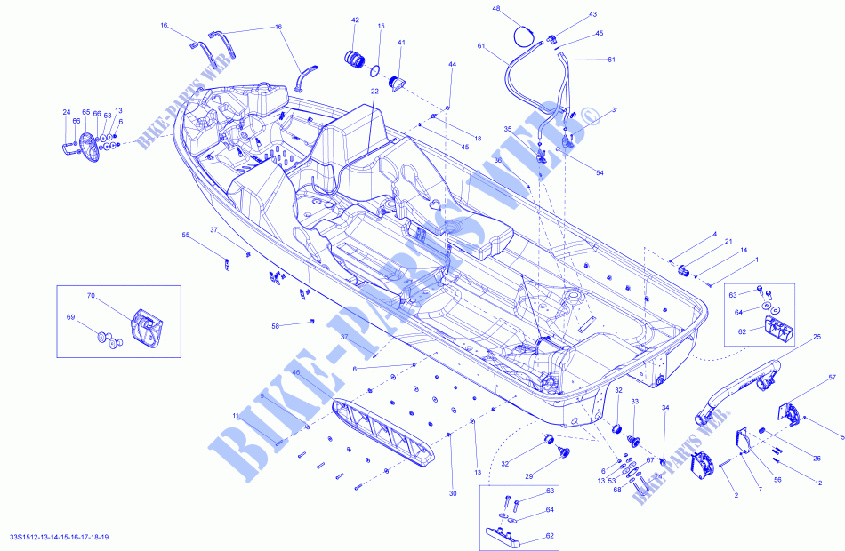 KAROSSERIE für Sea-Doo GTI SE 130 2015