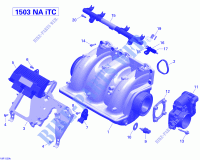 Ansaugkrümmer und Einspritzanlage für Sea-Doo GTI LIMITED 155 2015