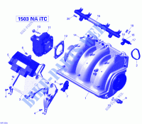 Ansaugkrümmer und Einspritzanlage für Sea-Doo GTX S 155 2015