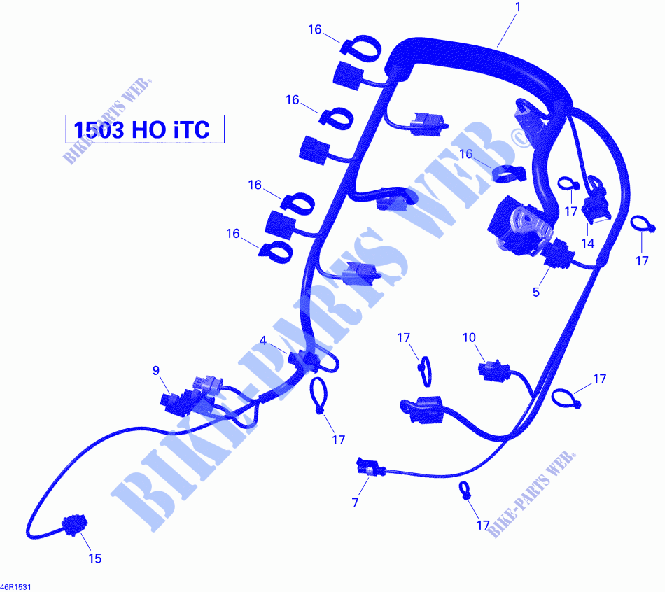 Motorkabelbaum für Sea-Doo RXP-X 260 & RS 2015