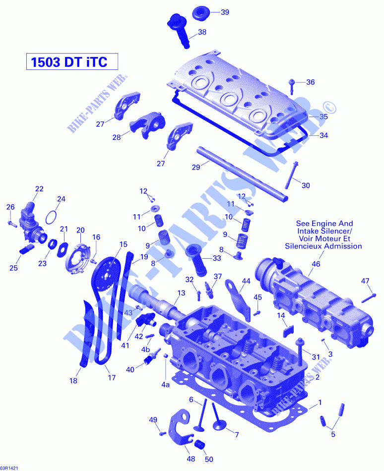 ZYLINDERKOPF für Sea-Doo GTI SE 130 2014
