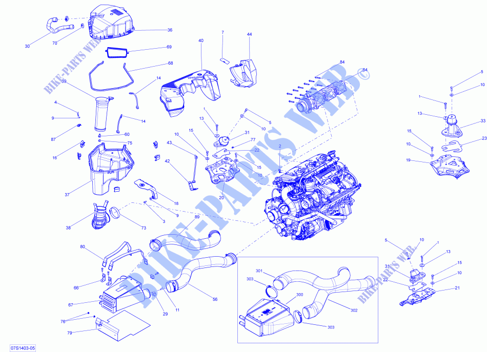 Motor für Sea-Doo GTX LIMITED iS 260 ( iS:SUSPENSON INTELLIGENTE) 2014