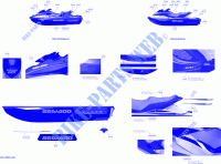 Abziehbilder für Sea-Doo GTX 155  2014