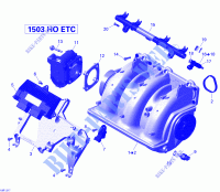 Ansaugkrümmer und Einspritzanlage für Sea-Doo RXT-X aS 260 & RS (aS: ADJUSTABLE SUSPENSION) 2013