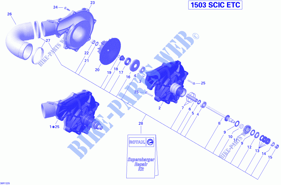 Kompressor für Sea-Doo GTR 215 2012
