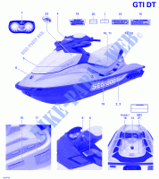 Abziehbilder für Sea-Doo GTI 4-TEC STANDARD 2007