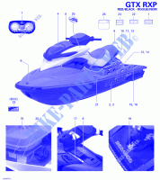 Abziehbilder für Sea-Doo RXP 1503 BVIC (SUPERCHARGED AND INTERCOOLED ) 2007