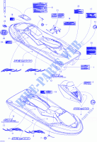 Abziehbilder für Sea-Doo GTX 4-TEC SUPERCHARGED  2005