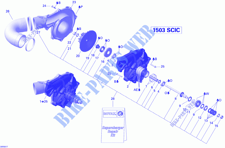 Kompressor für Sea-Doo RXP 2005