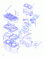 Zylinder, Auspuffkrümmer für Sea-Doo GTI 2003