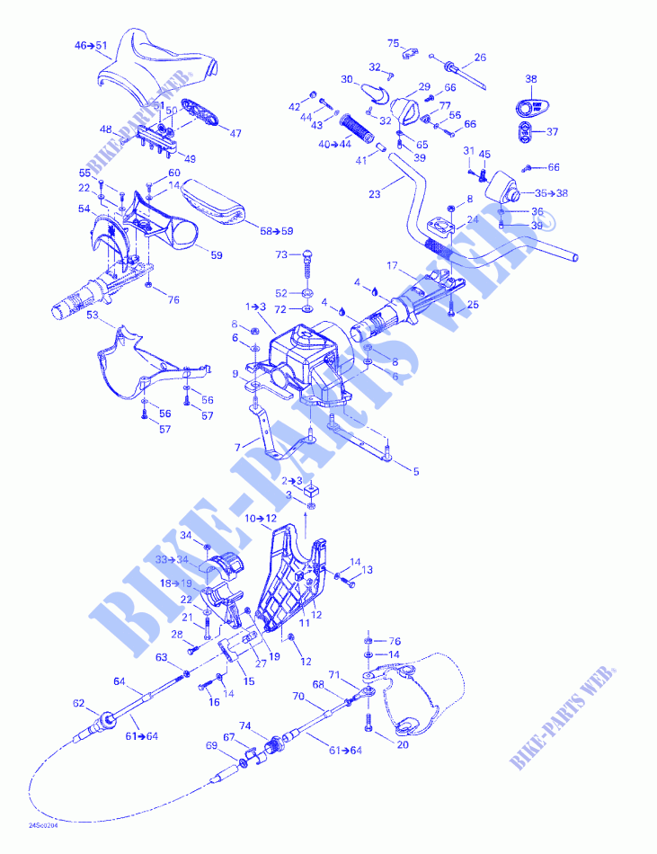 Lenkungssysteme für Sea-Doo RX DI (LE) 5583/5584/5585 2002
