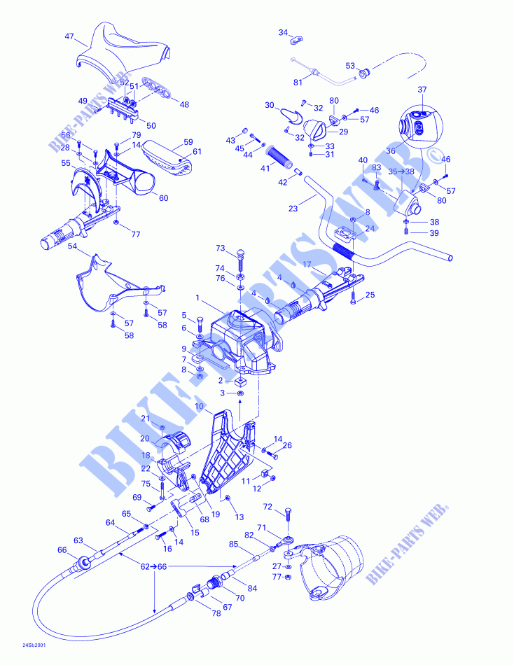 Lenkungssysteme für Sea-Doo GSX RFI 5645/5654 ( FUEL INJECTION ) 2000