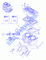 Zylinder, Auspuffkrümmer für Sea-Doo GTX 5642 1997