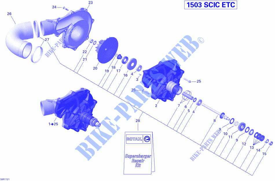 Kompressor für Sea-Doo 00- Model Numbers 2011