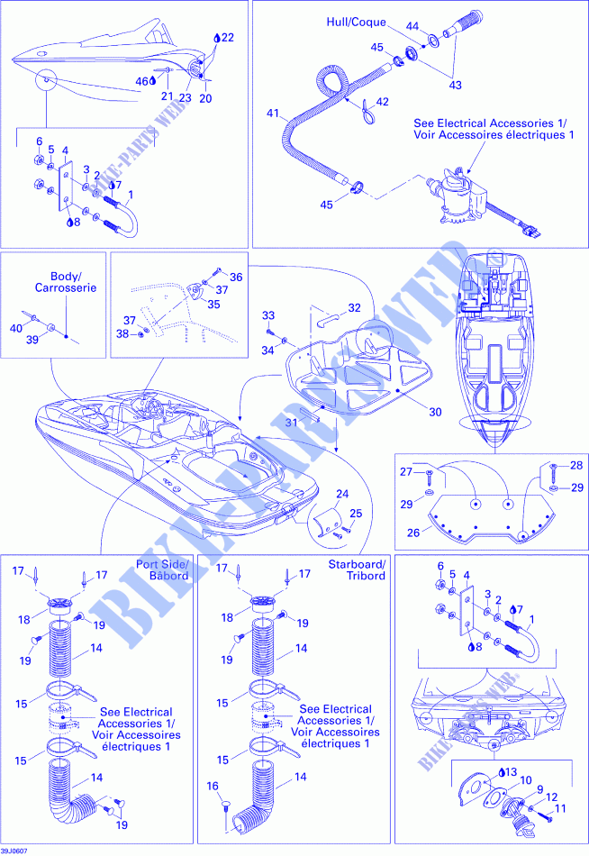 KAROSSERIE für Sea-Doo 00- Model Numbers Edition 2 2006