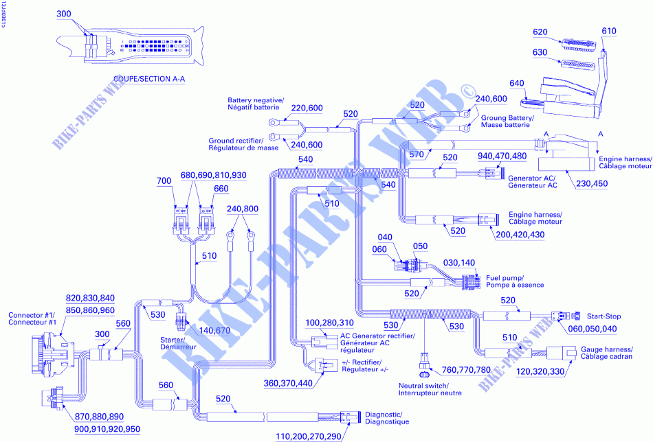 Motorkabelbaum für Sea-Doo 01- Air Intake Manifolds 2003