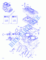Zylinder, Auspuffkrümmer für Sea-Doo 01- Cooling System 1999