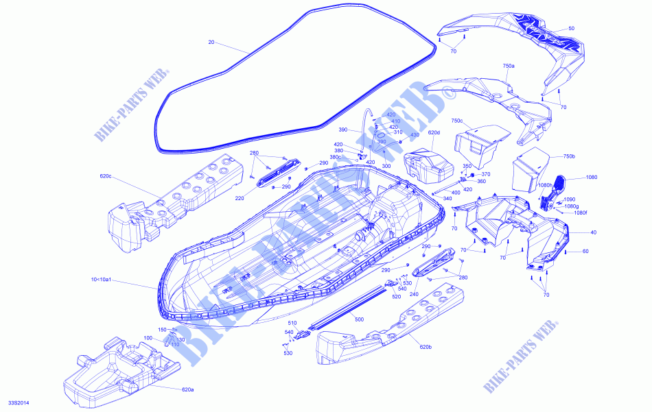 KAROSSERIE für Sea-Doo SPARK 900 HO ACE 2020