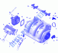 Motor   Ansaugkrümmer für Sea-Doo RXT 300 2020