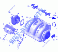Motor   Ansaugkrümmer für Sea-Doo GTX 300 2020