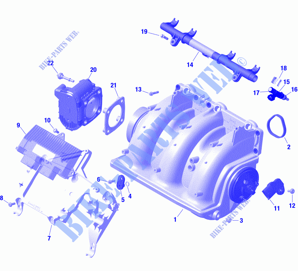Motor   Ansaugkrümmer für Sea-Doo GTX 300 2020