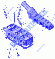 Motor   Zylinderkopf und Auspuffkrümmer für Sea-Doo GTI 130 2020